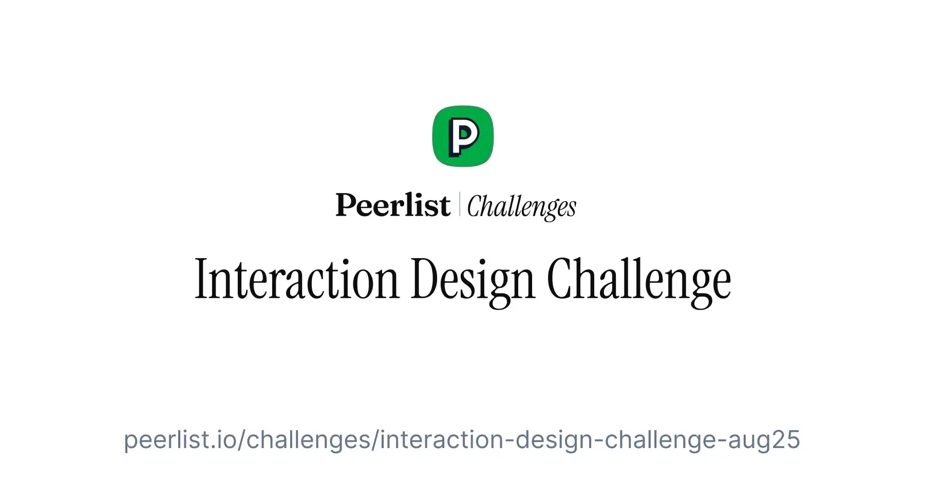 Interaction Design Challenge